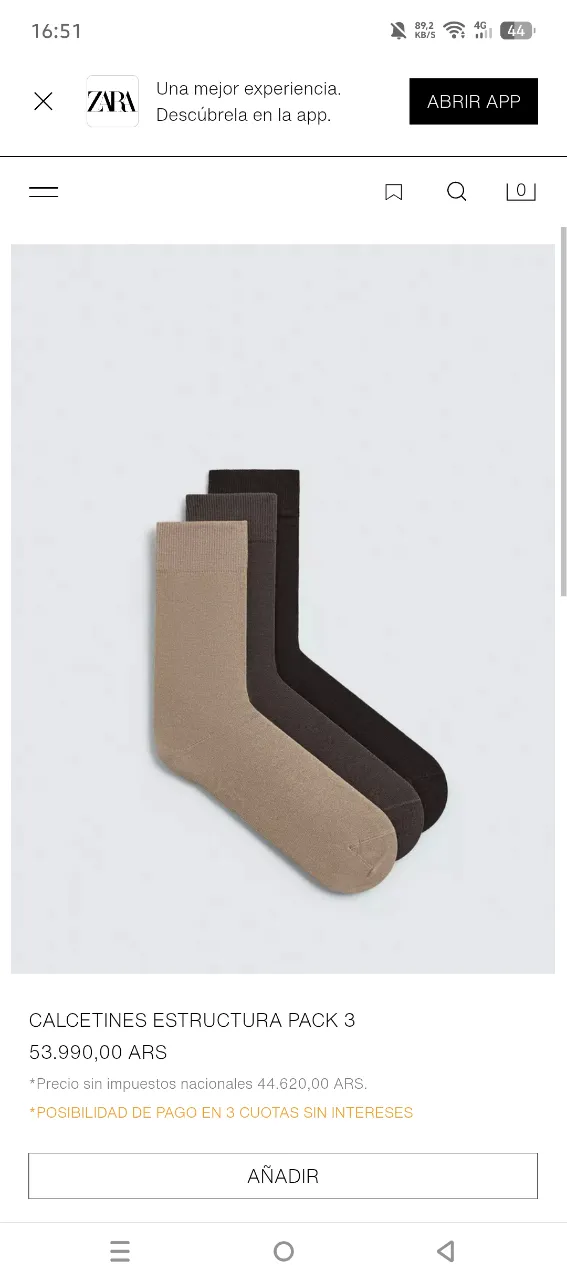 Medias Zara - Vista 2