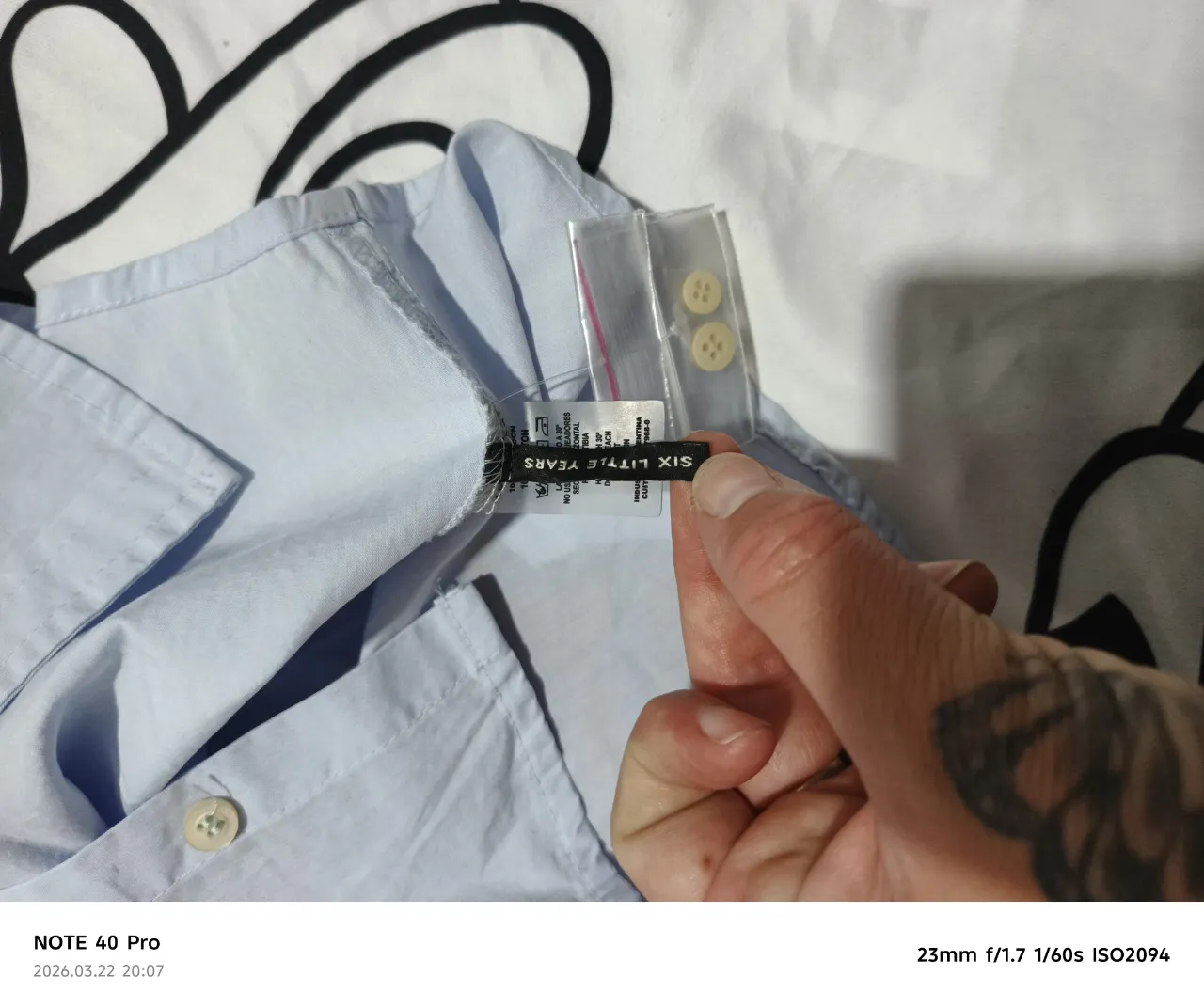 Camisa manga larga Little akiabara - Vista 5