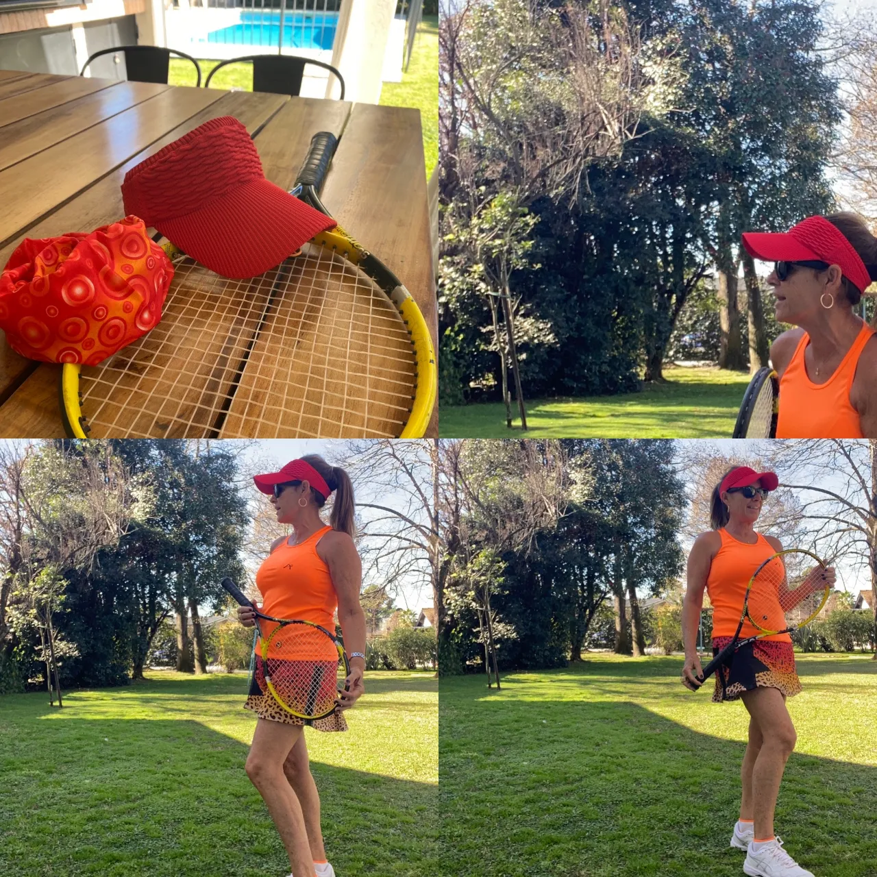 Visera deportiva roja, tejido induatral. Unisex, ideal para protegerte del sol mientras practicas tenis u otras actividades al aire libre. Diseño cómodo y ligero.