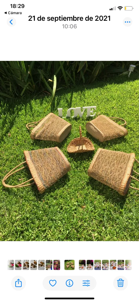 Canastas artesanales de mimbre, ideales para decoración o uso diario. Perfectas para un estilo boho y natural.