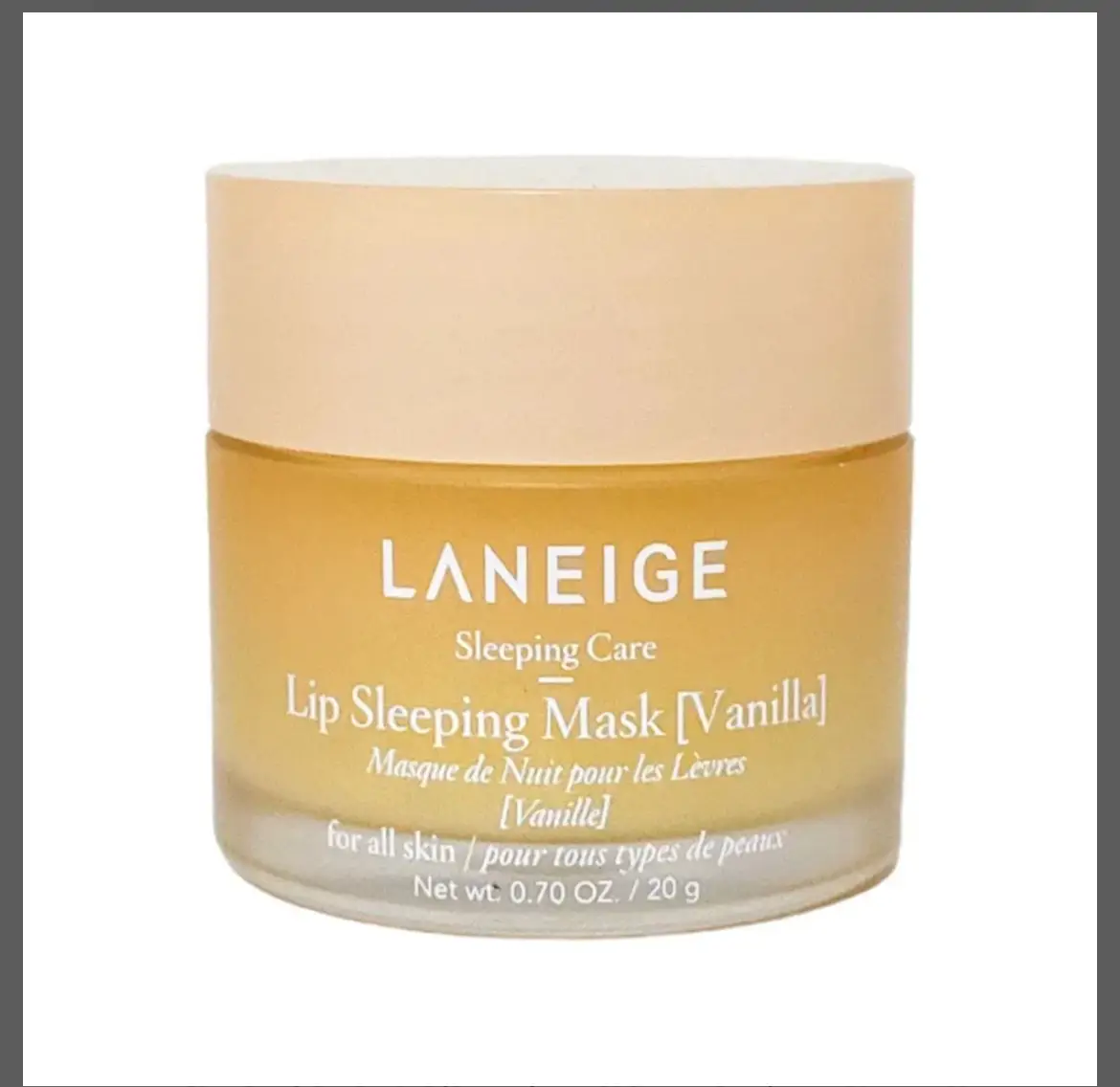 Mascarilla labial Laneige Lip Sleeping Mask Vanilla, para hidratar y suavizar los labios durante la noche. Ideal para todo tipo de piel.