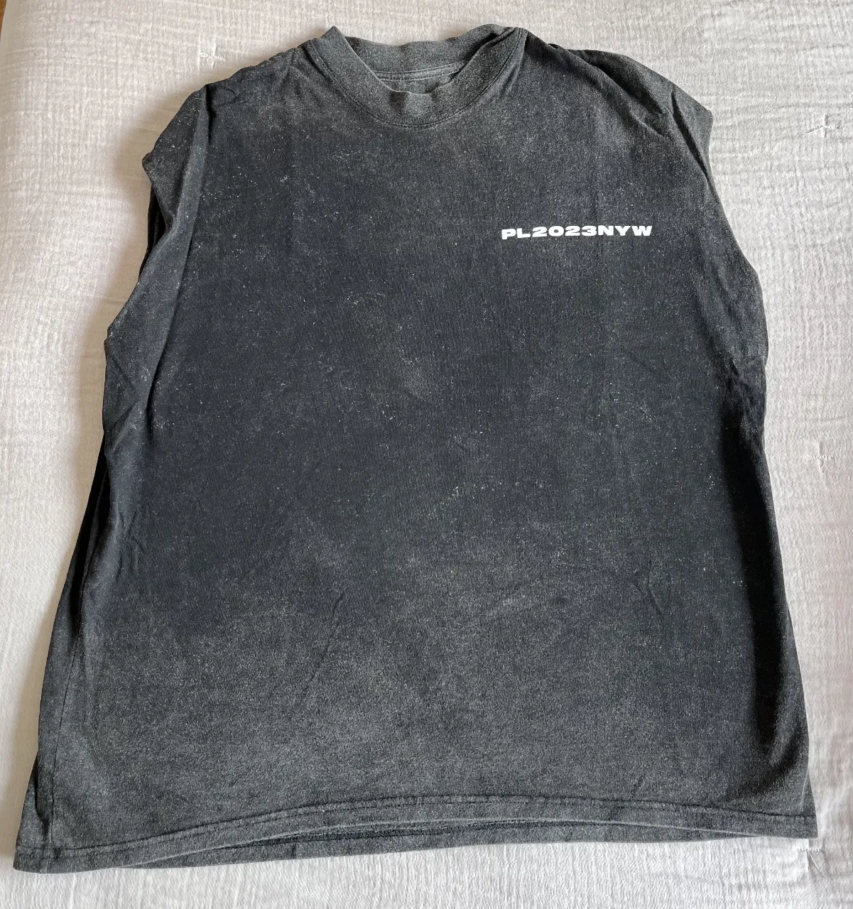 Musculosa Plac denim