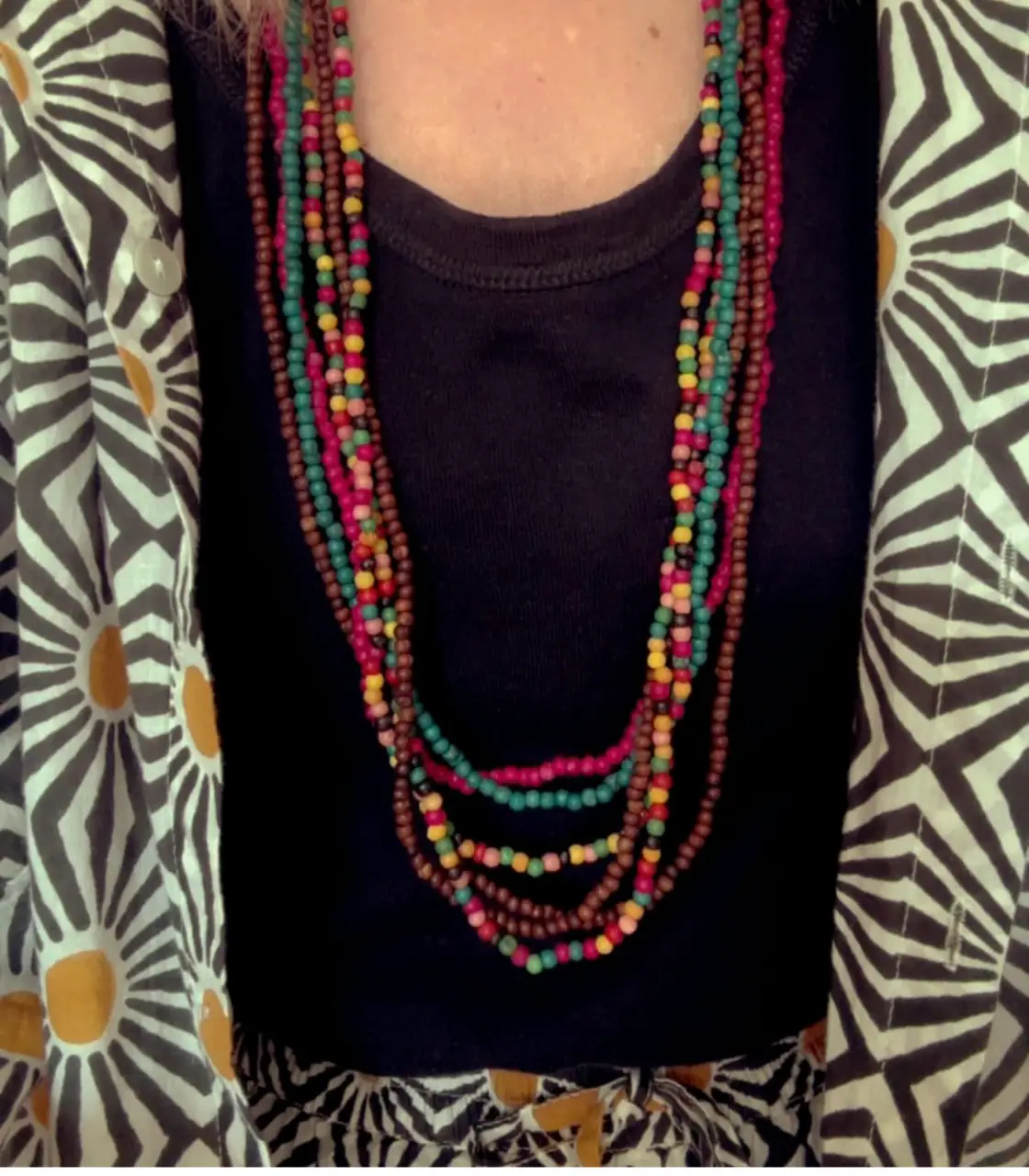 Collares bohemios largos. Para usar todos juntos o combinar con otros por separado. 