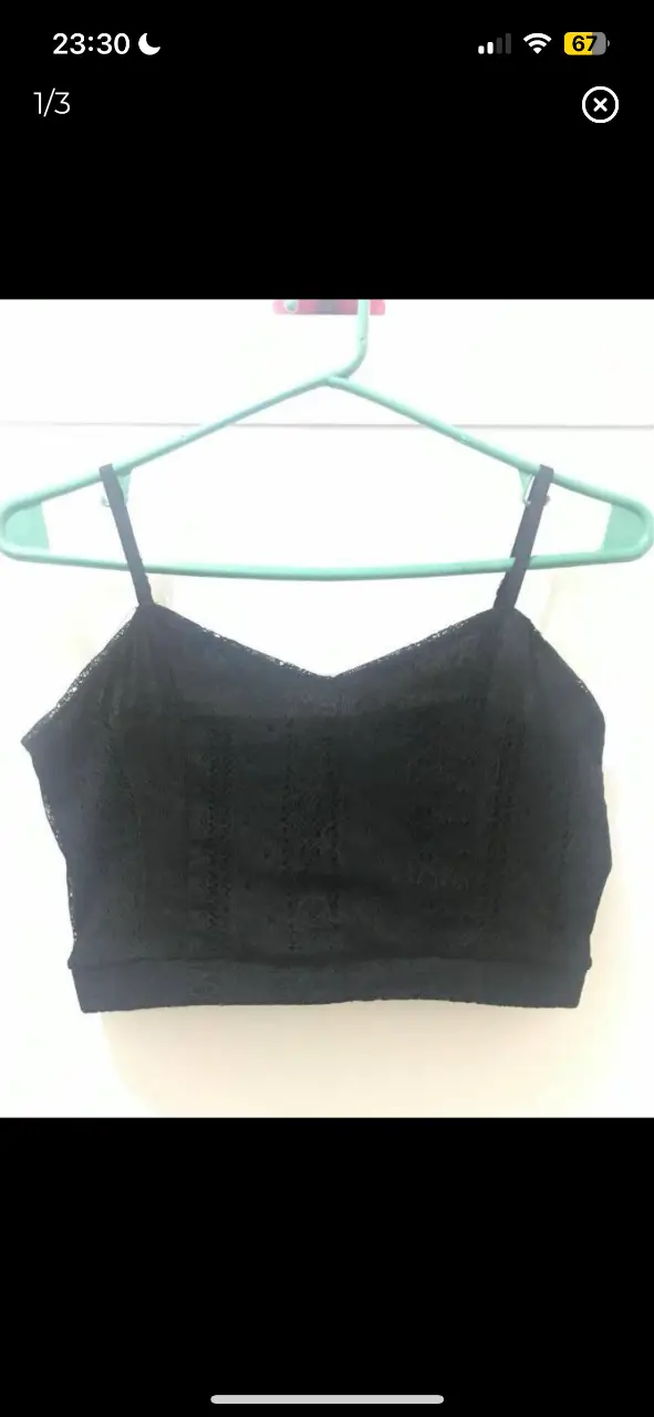 top de encaje ona sáez talle m, perfecto estado 3 usos. forrado por dentro. ancho 35cm, axila a axila 39cm, largo incluyendo breteles (regulables) 32cm. la tela cede 
