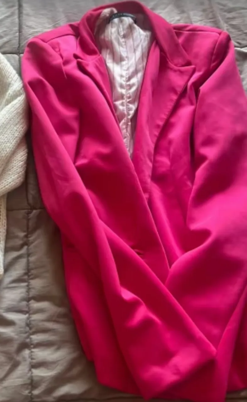 Blazer rosa fucsia de zara! t s/m