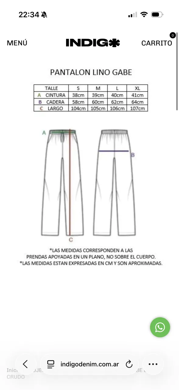 Pantalón Indigo denim - Vista 5