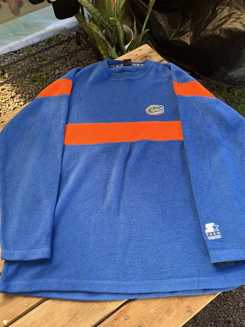 BUZO POLAR VINTAGE! Starter cuello redondo. Talle real americano L/XL