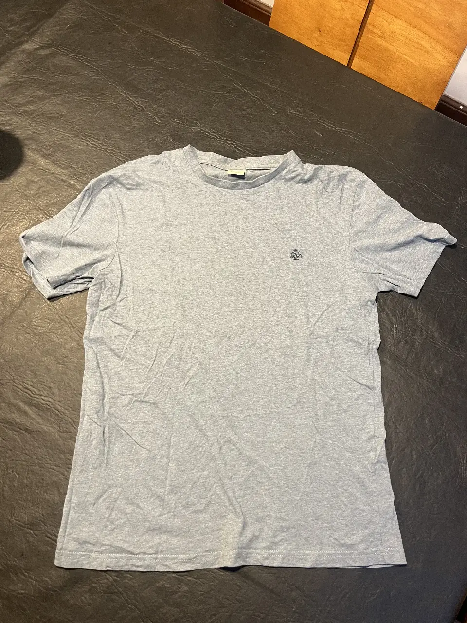 Remera de hombre color gris-celeste Springfield. Talle S.
