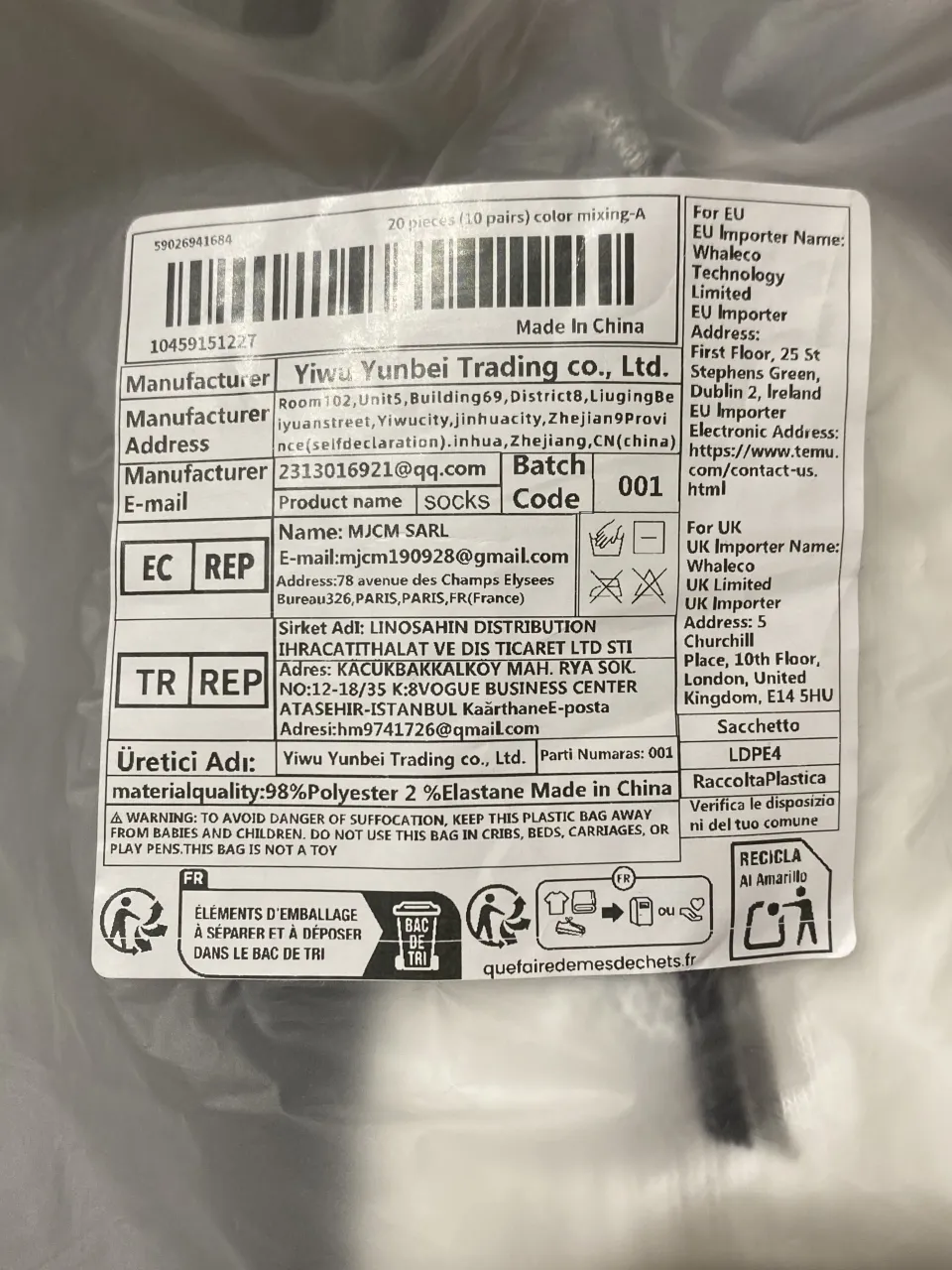 Medias Temu - Vista 3