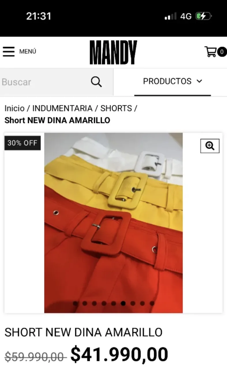 Short MANDY - Vista 4