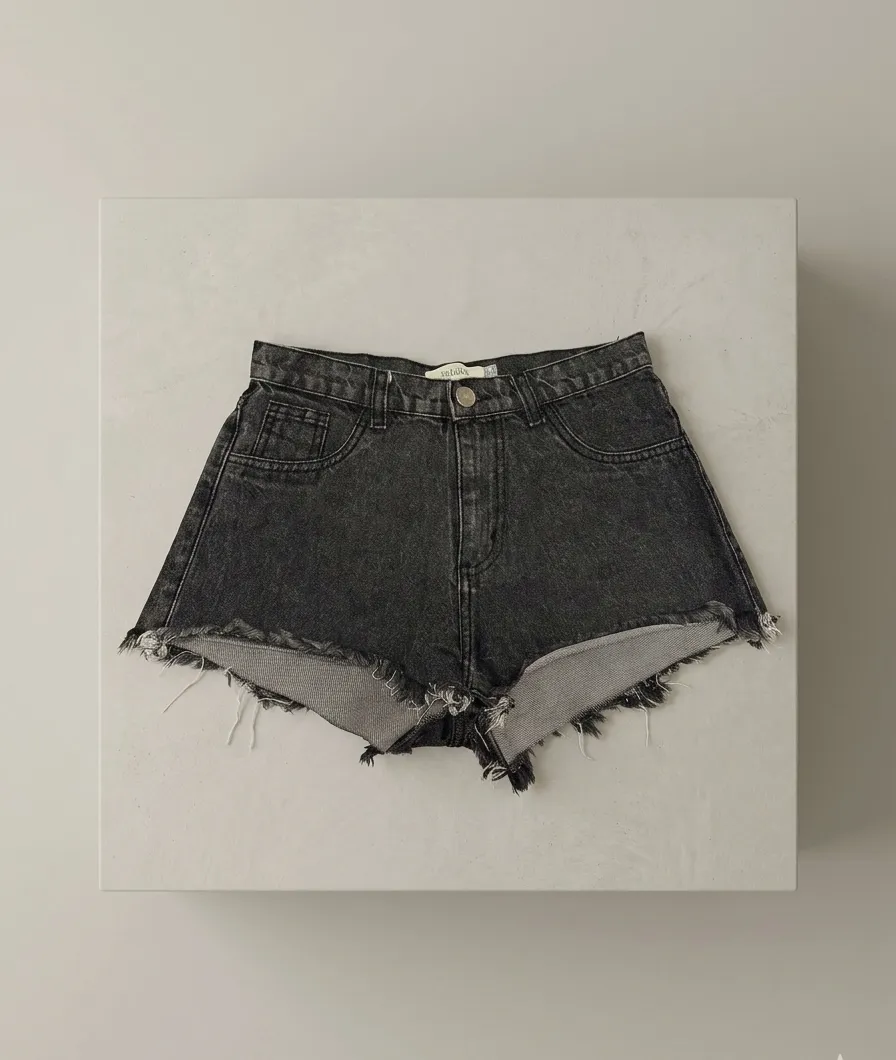 Shorts de jean tiro alto con roturas y detalles deshilachados en los bordes. Un clásico para el verano, perfectos para un look casual y canchero.