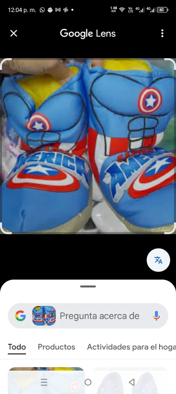Pantuflas de Captain America para niño. Talle unico (27-31). Diseño de superhéroe, ideales para estar cómodo en casa. Producto nuevo.