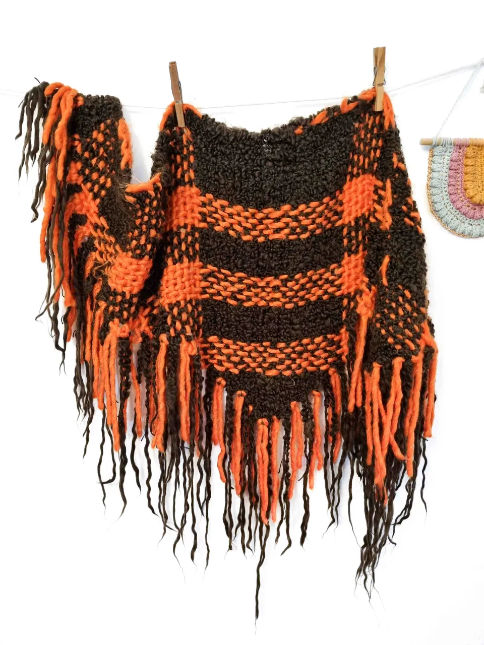 Poncho Tejido artesanal - Vista 4