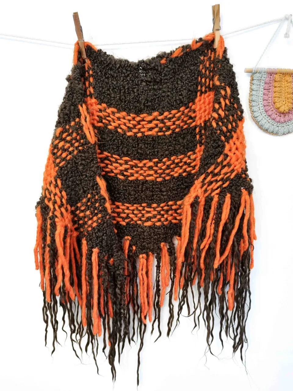 Poncho Tejido artesanal - Vista 3