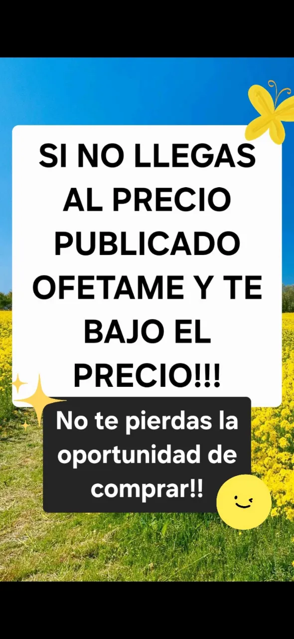 ¡Oportunidad única! Si no llegás al precio publicado, ¡ofertame y te bajo el precio! No te pierdas la oportunidad de comprar.