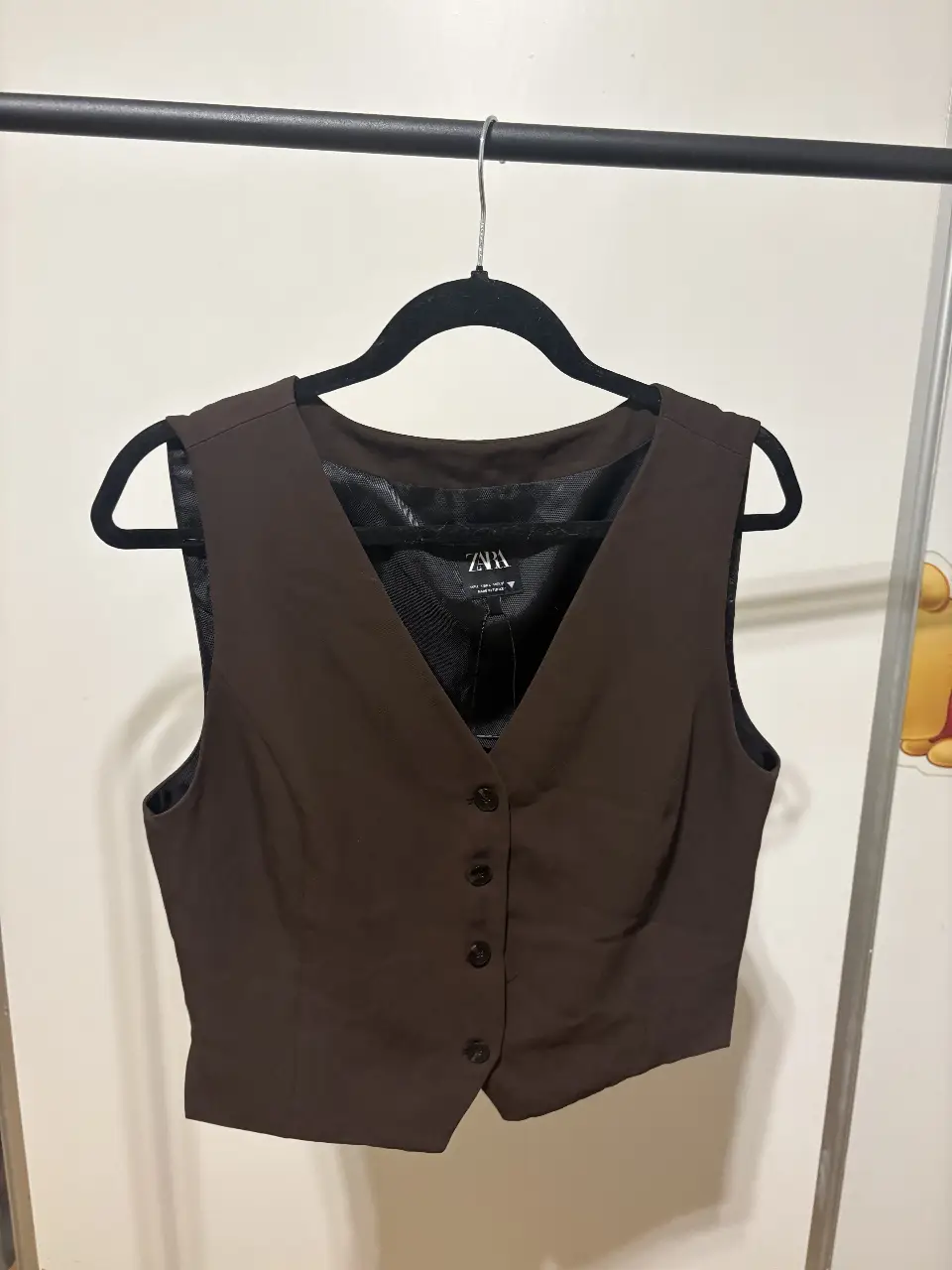 Chaleco sastrero marrón de la marca Zara. nuevo sin uso (me quedó chico). talle L pero talla chico, asique también va para un M 
