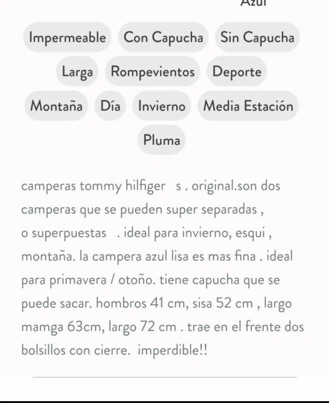 Campera Tommy Hilfiger - Vista 4