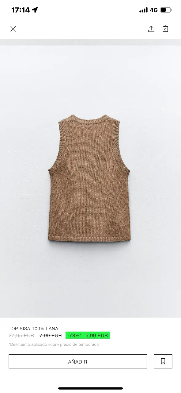 Chaleco Zara - Vista 4