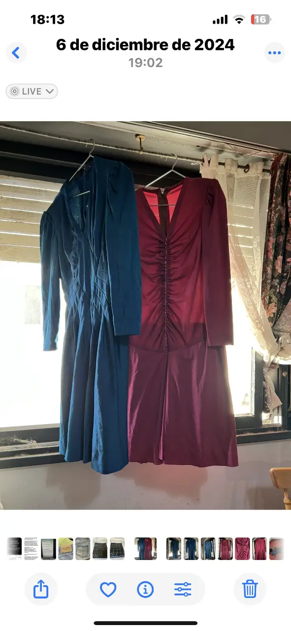 Vestidos de señora uno azul con detalles plisados y otro borgoña con fruncido central. Ideales para eventos formales o salidas.el precio es por cada uno 