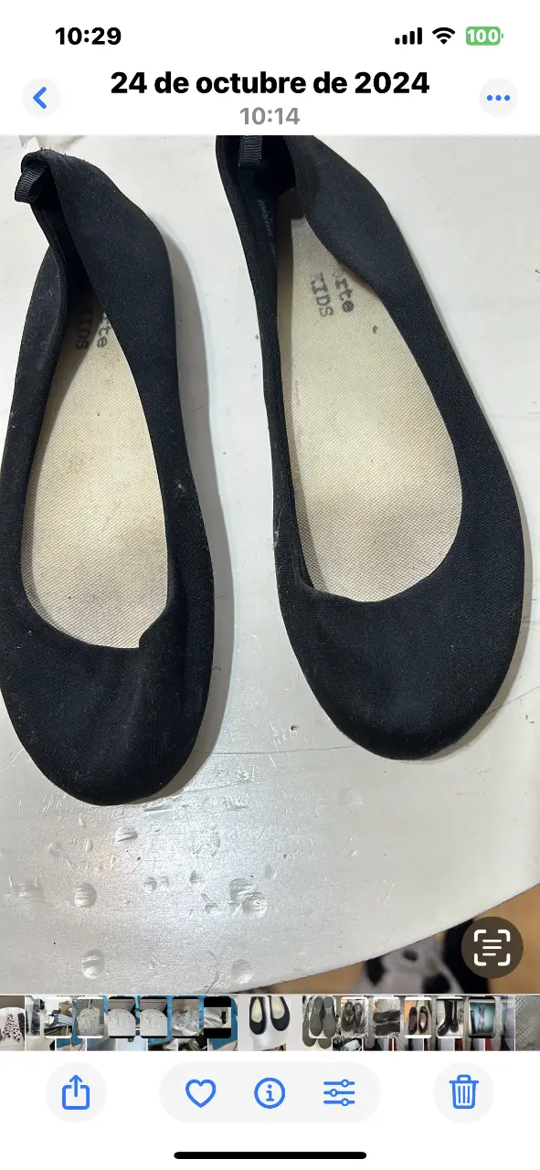 Ballerinas negras de tela para nena ideales para un look casual y cómodo. Perfectas para el día a día.