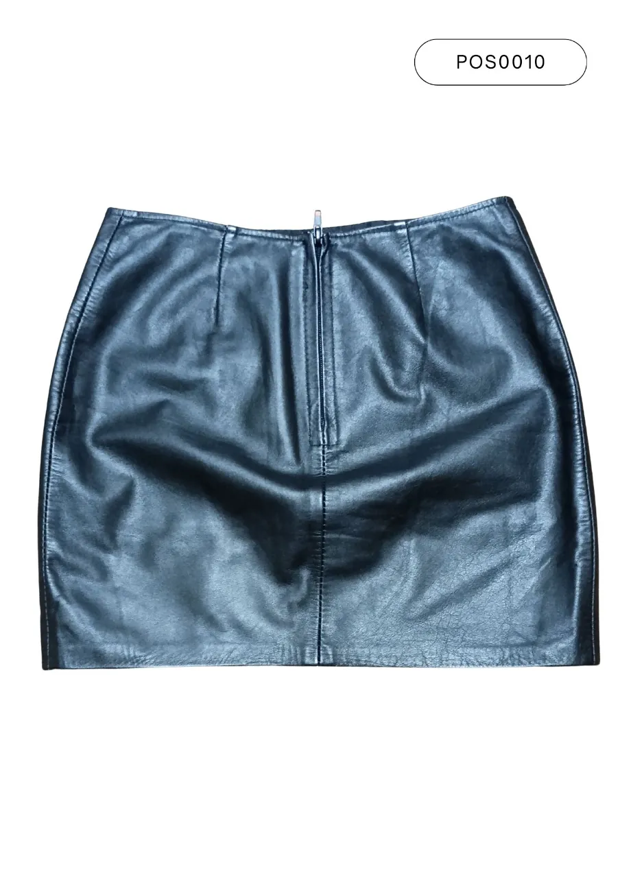 Minifalda Cuero legítimo - Vista 2