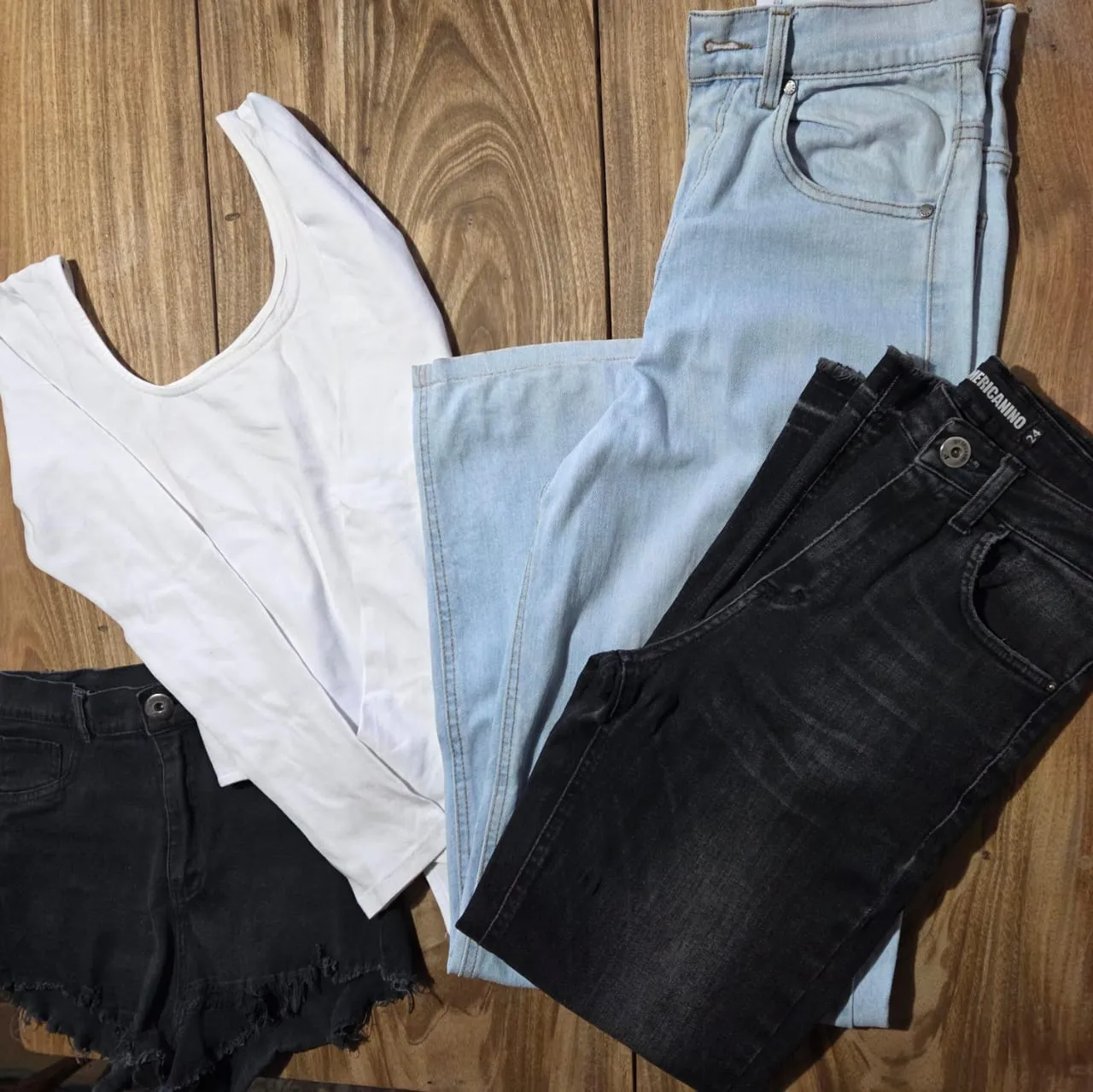 Short Rebel denim - Vista 3