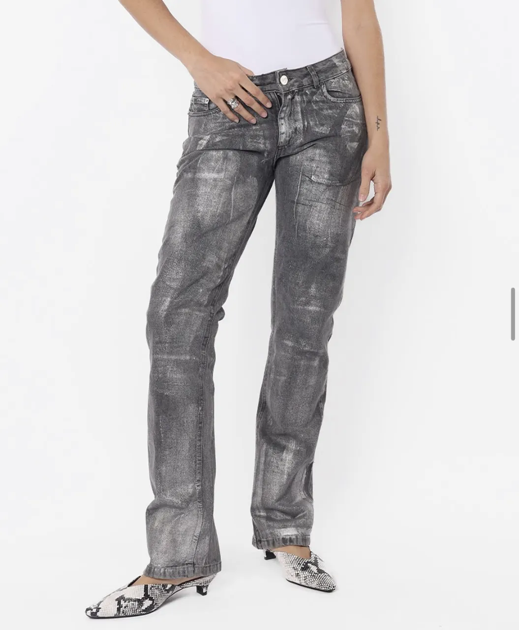 Jean Top white - Vista 3