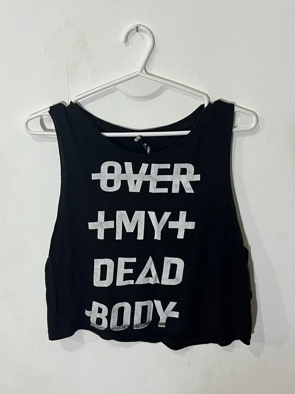 Musculosa negra de Americanino con estampado. Talle S/M
