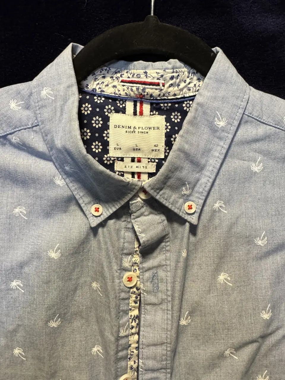 Camisa Denim & flowers - Vista 2