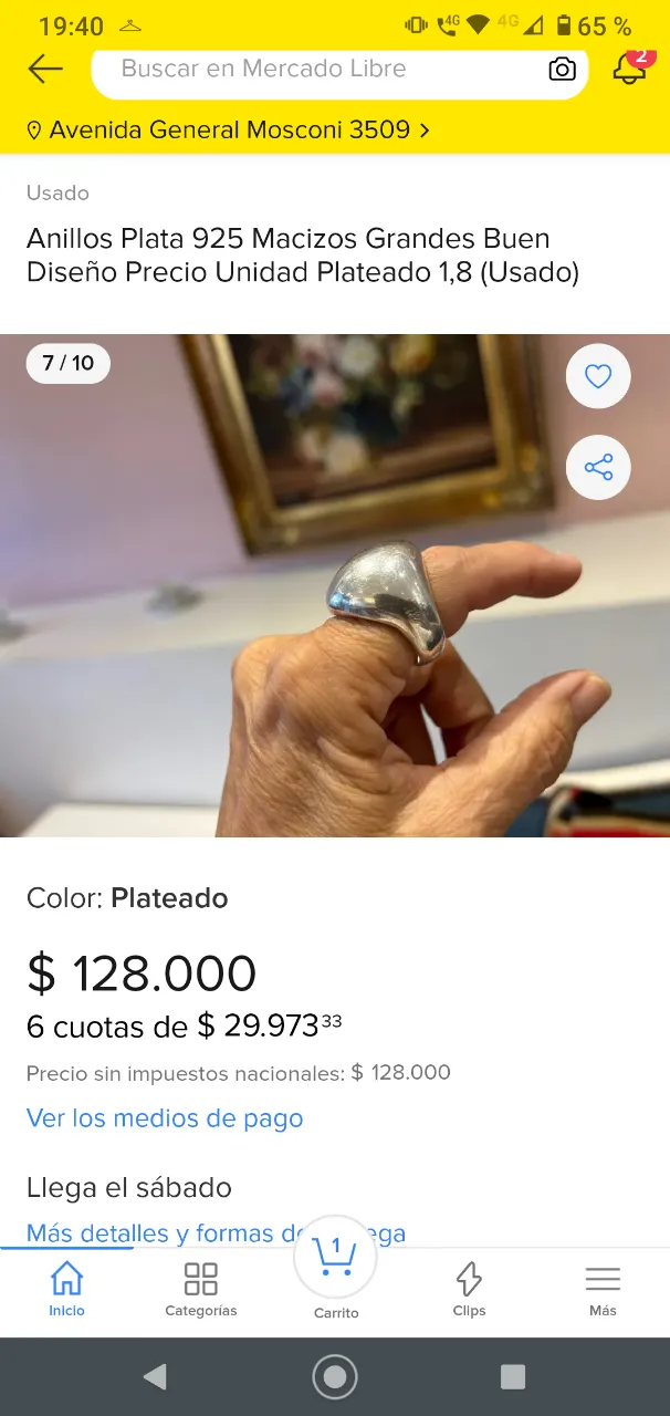 Anillo Santino joyería - Vista 5