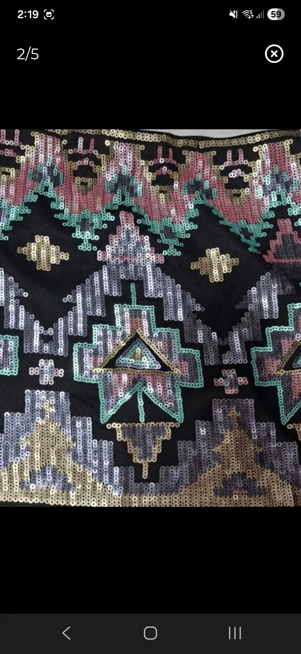 Pollera Ann rose - Vista 2