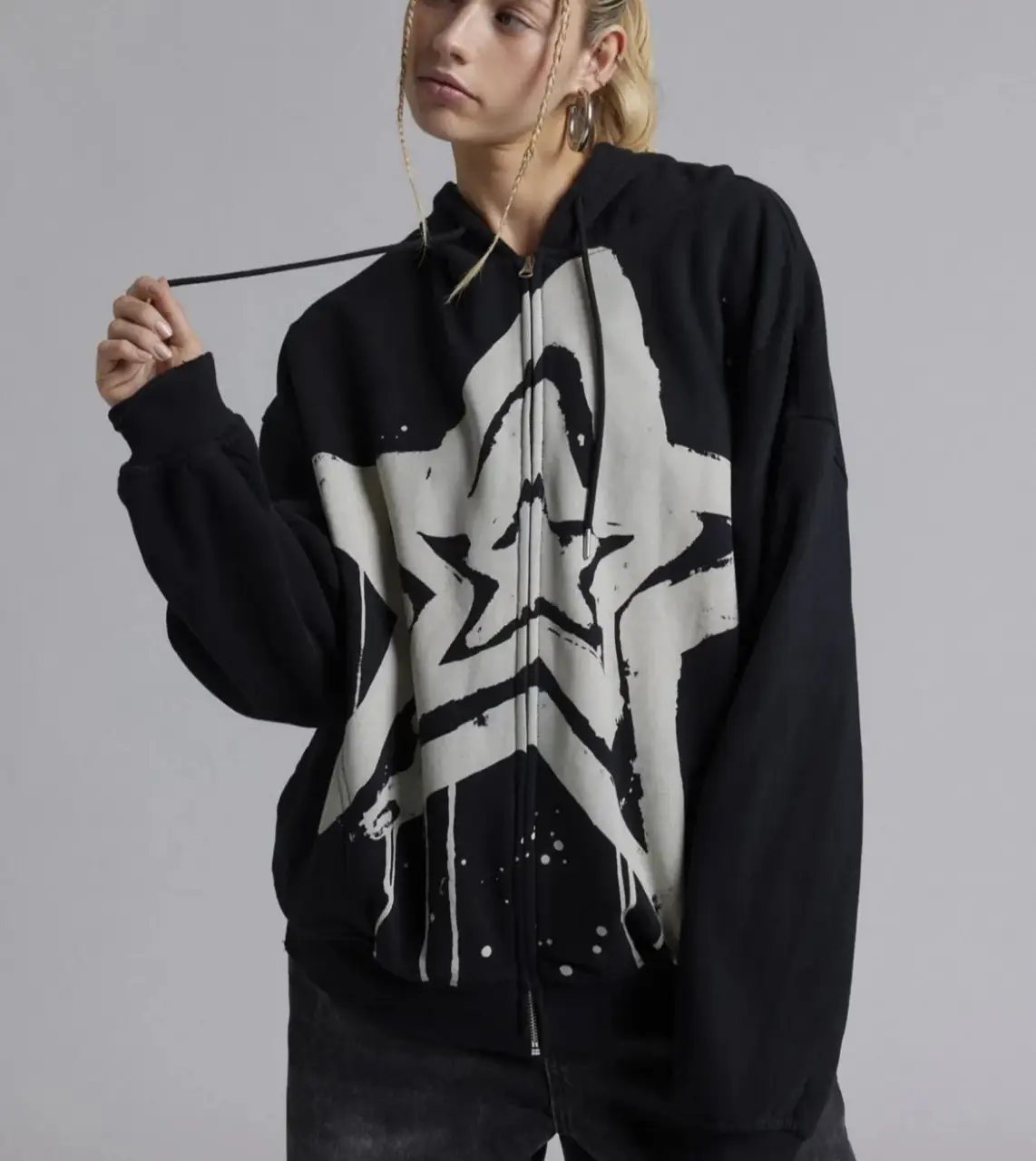 Campera Urban Outfitters Oversize Estrella Original Mujer.