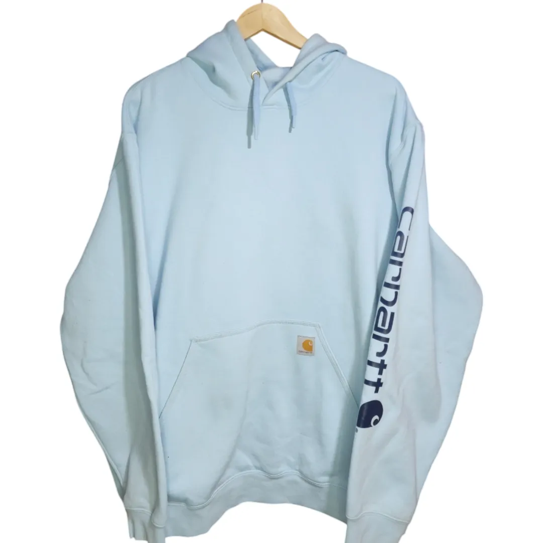 Buzo Carhartt Celeste de Hombre
🔷️talle XXL
🔷️de algodon grueso, con frisa por dentro. logo estampado en el brazo y como parche en bolsillo.
🔷️estado: 10/10
🔷️medidas: 79 cm de largo, 73 cm de axila a axila y 69 cm de manga.