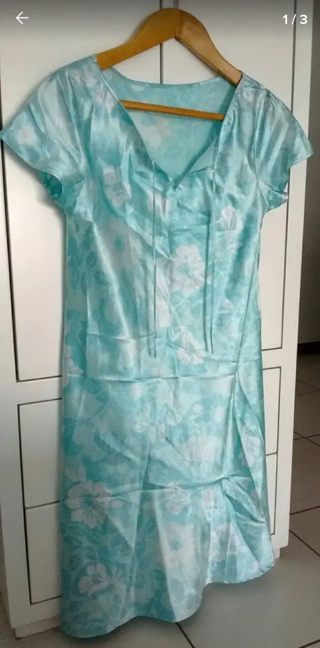 Camisón satinado largo  talle M impecable 