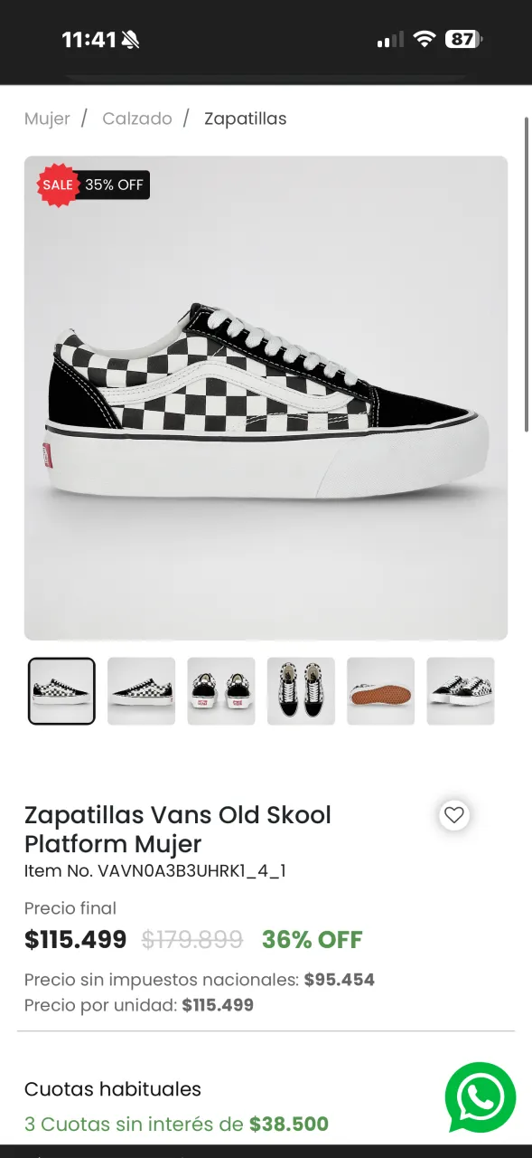 Zapatillas Vans - Vista 4