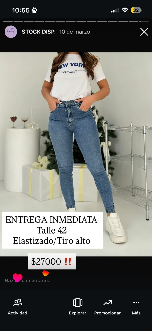Jeans / shorts/tiro alto.