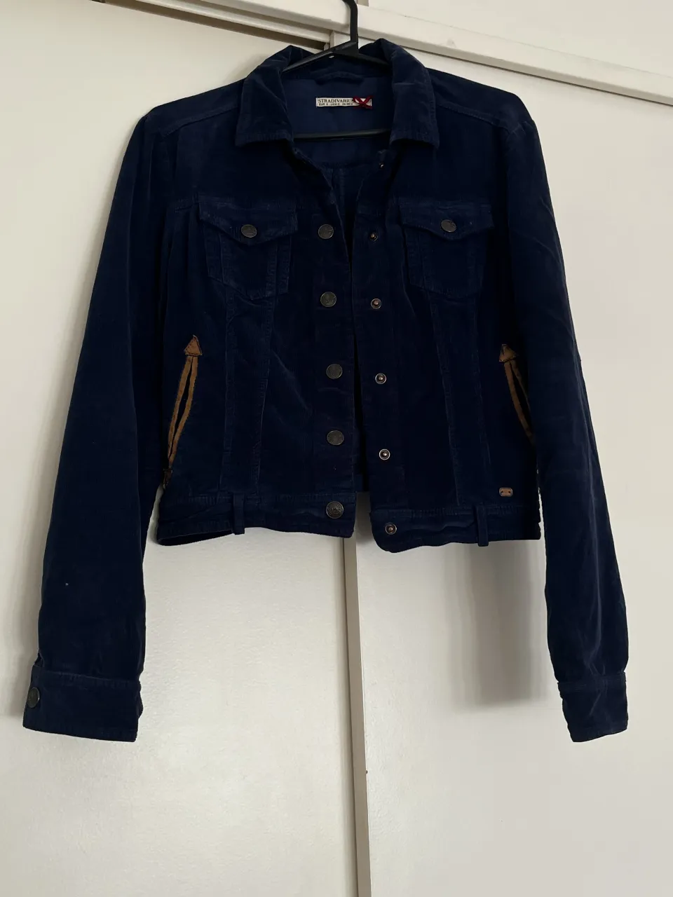 Campera de corderoy  azul marino