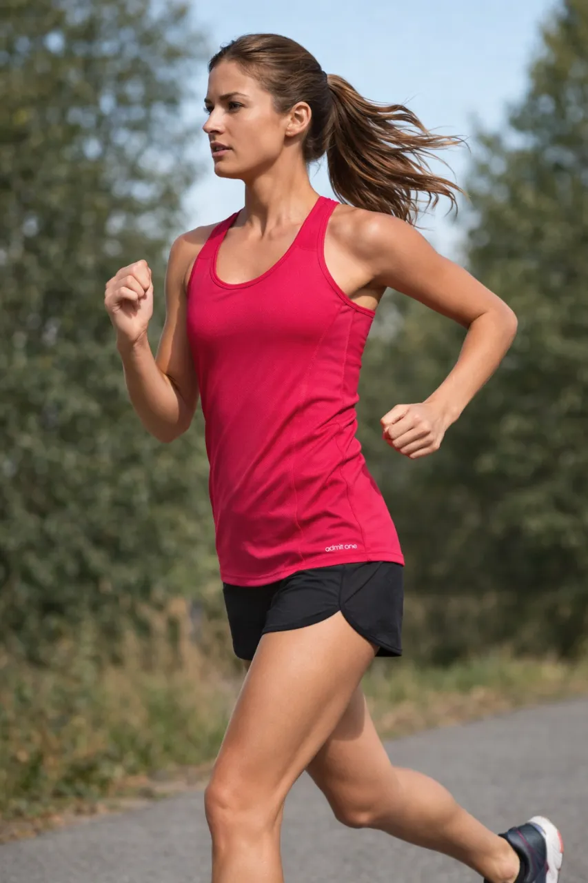 Musculosa deportiva admit one, talle m. nueva con etiqueta. medidas: axilas 38cm (cede hasta 48cm). sisa 20cm. largo 62cm.de rosa vibrante, ideal para entrenamientos intensos o actividades al aire libre. Su diseño permite total libertad de movimiento y transpirabilidad.