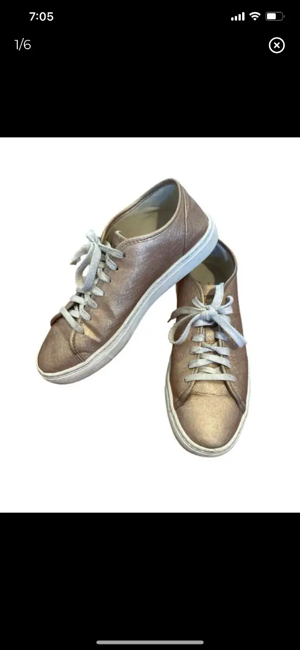 Zapatillas Le Coq Sportif oro rosa , talle 40 EU, con cordones. Ideales para un look casual y cómodo. 25,5 plantilla 